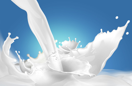 milk being poured