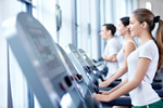 a thumbnail image of a woman walking on a treadmill